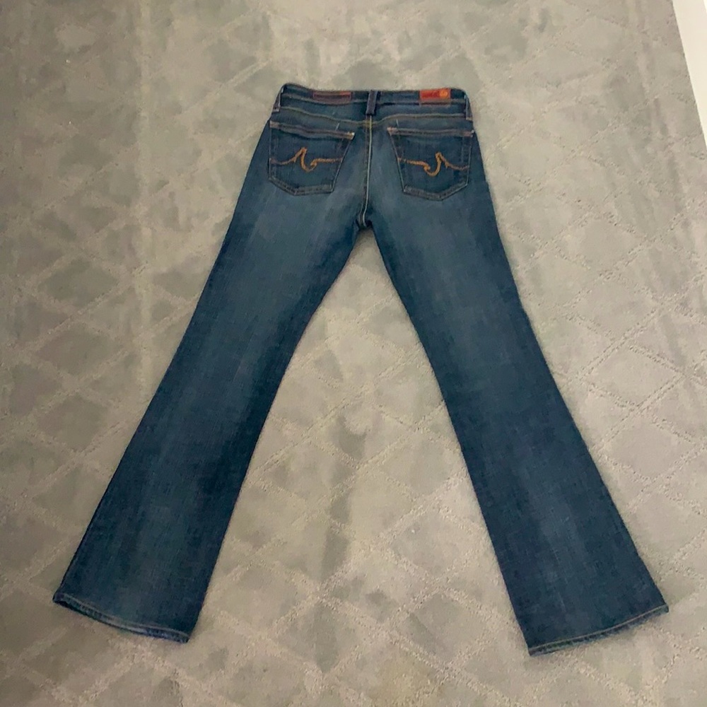 Low-rise AG Adriano Goldschmied Size 28, The Angel boot-cut jean, barely worn